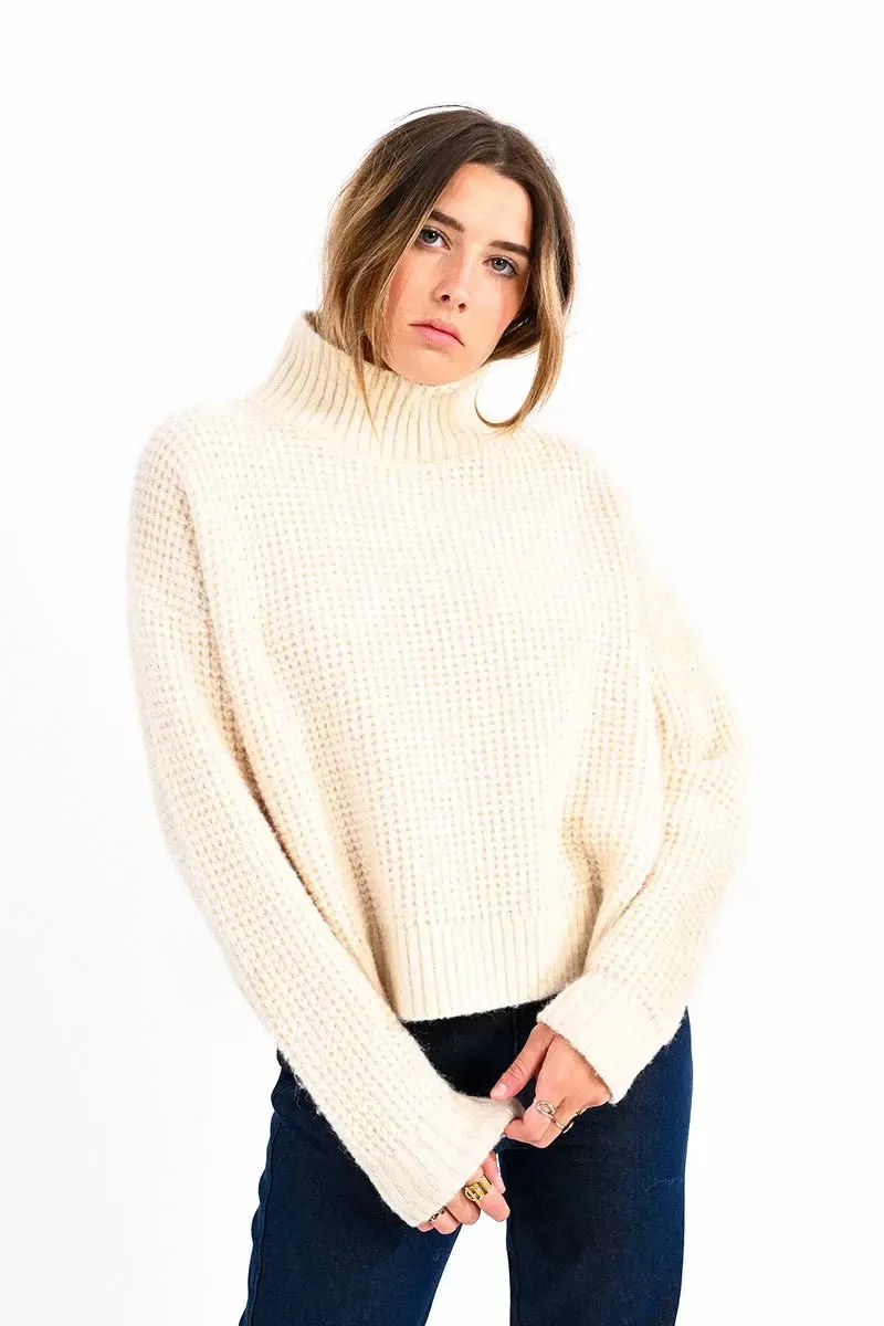 High Neck Oversized Sweater