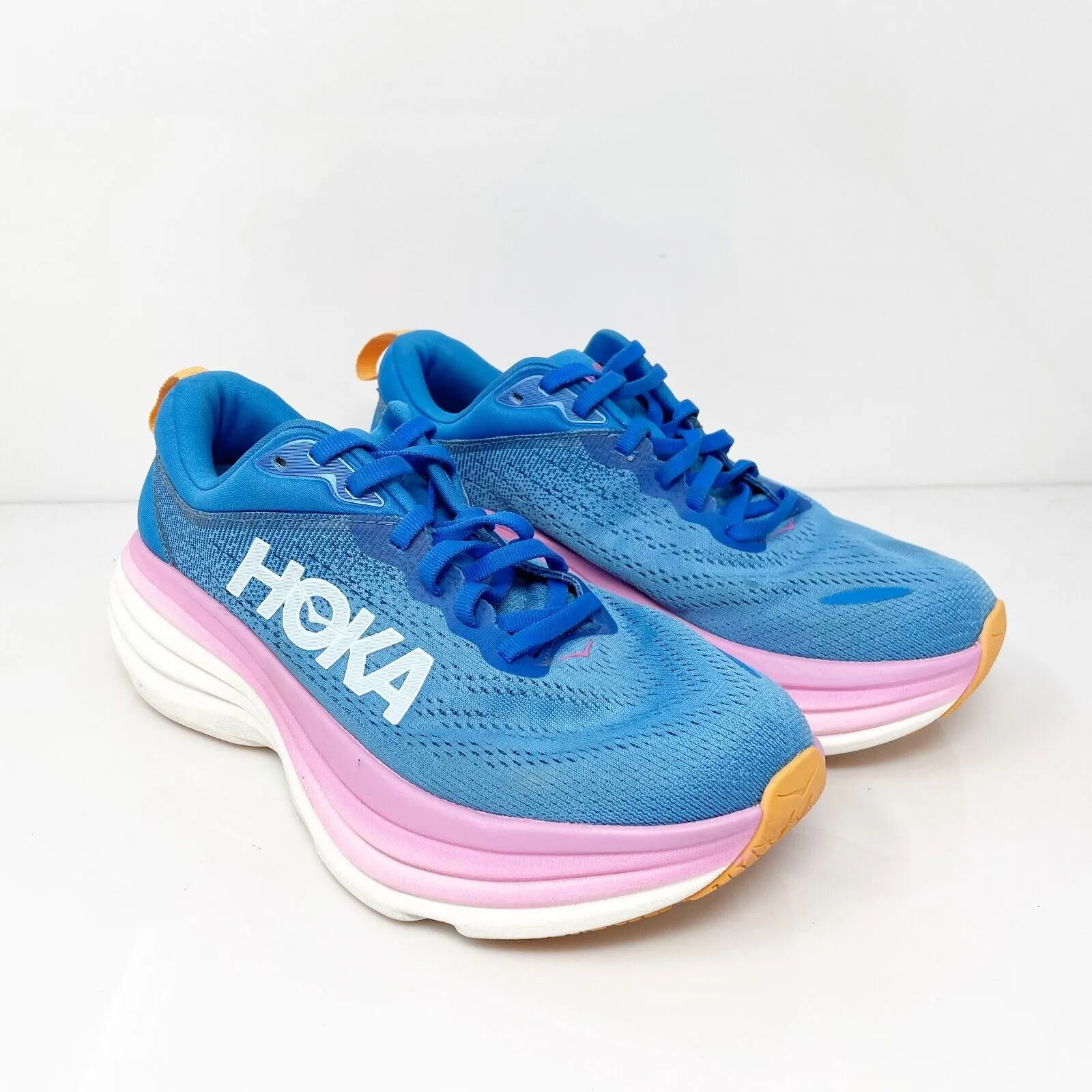 Hoka One One Womens Bondi 8 1127954 CSAA Blue Running Shoes Sneakers Size 6.5 D