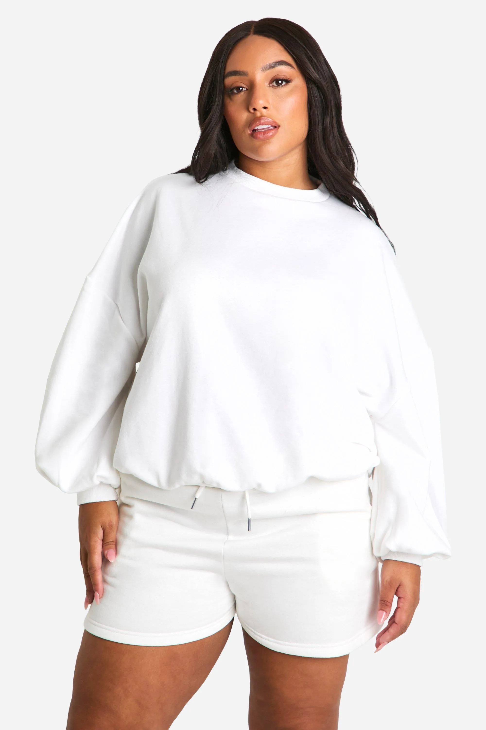 Hoodies & Sweatshirts | Plus Basic Oversized Sweatshirt | boohoo