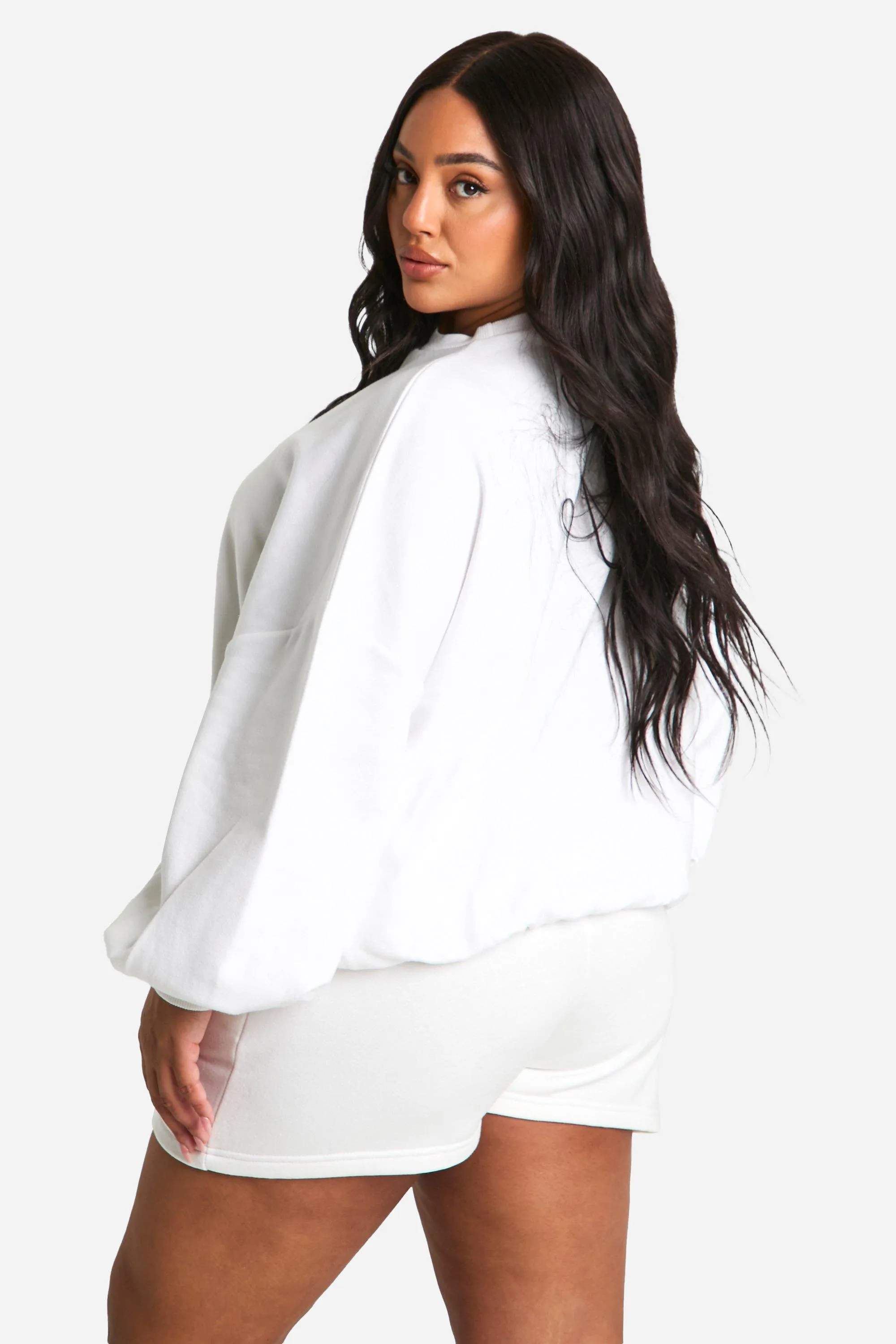 Hoodies & Sweatshirts | Plus Basic Oversized Sweatshirt | boohoo