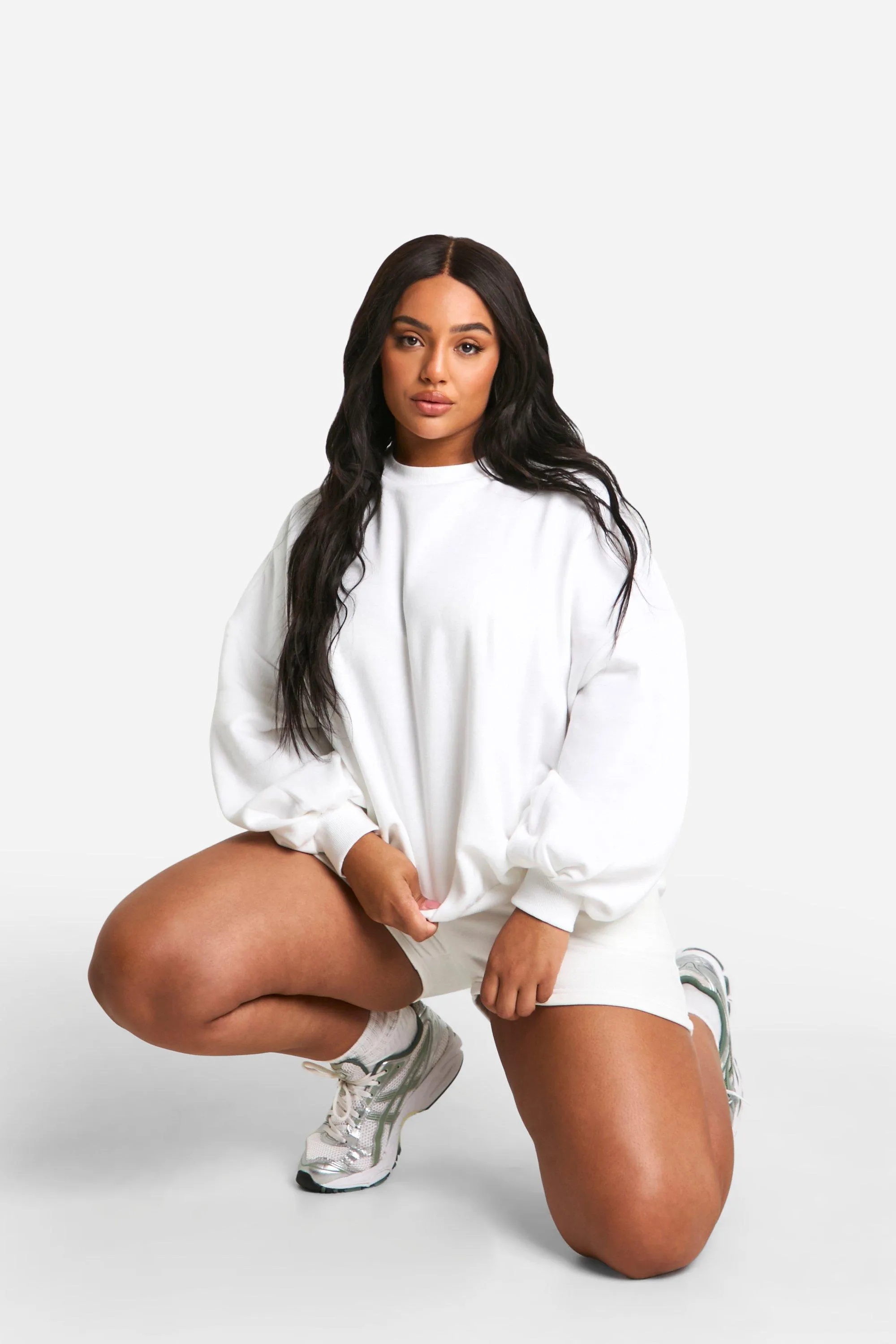 Hoodies & Sweatshirts | Plus Basic Oversized Sweatshirt | boohoo