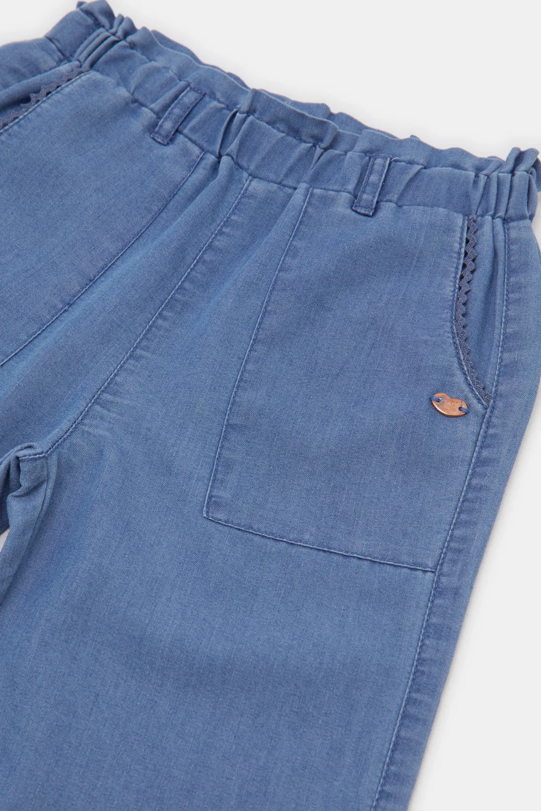 Infant Girls Blue Jeans With Pockets