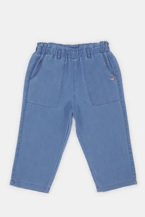 Infant Girls Blue Jeans With Pockets