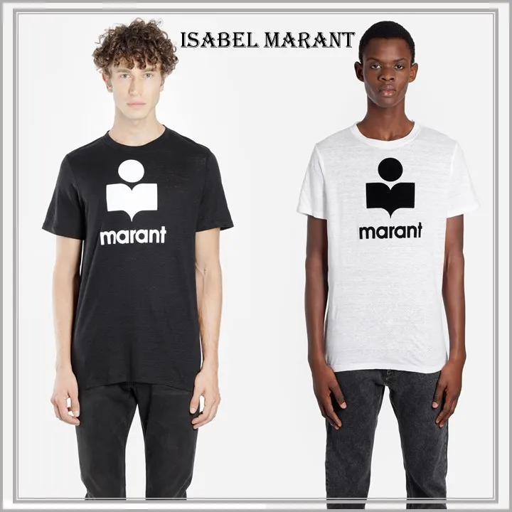 Isabel Marant  |Unisex Street Style Logo T-Shirts