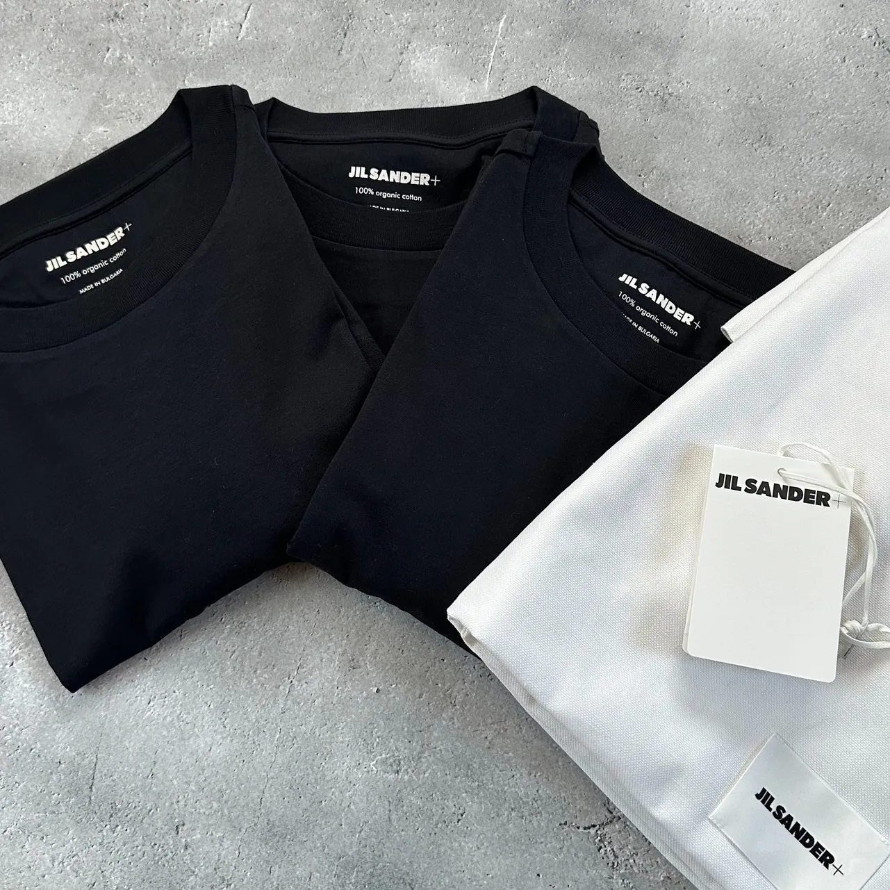 Jil Sander  |Unisex Plain Short Sleeves Logo Designers T-Shirts