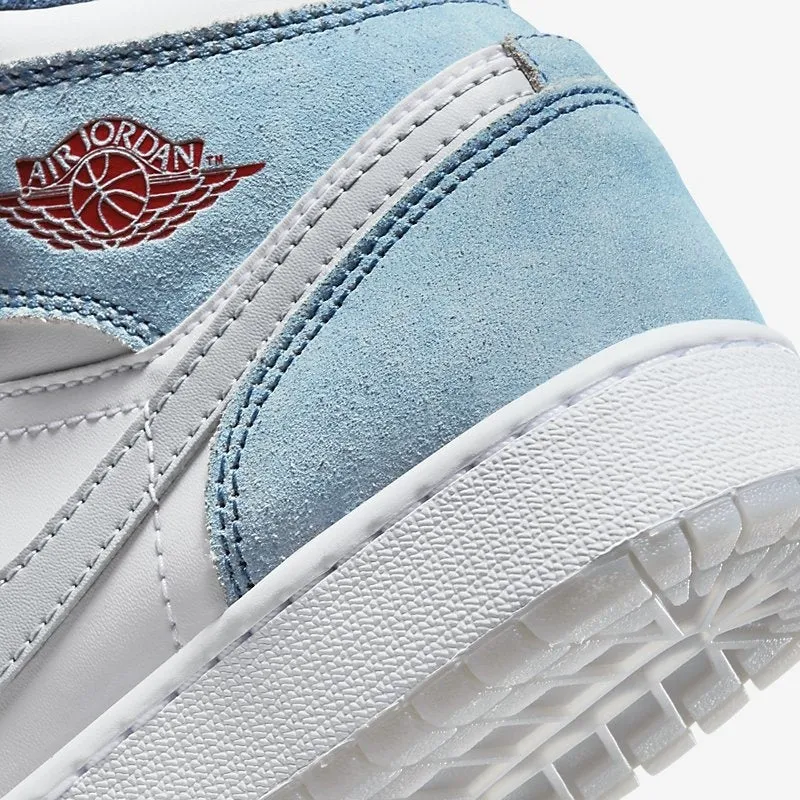 Jordan 1 Mid SE 'French Blue Light Steel' GS