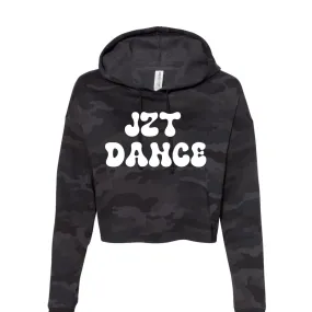 JZT DANCE Retro Camo Cropped Hoodie