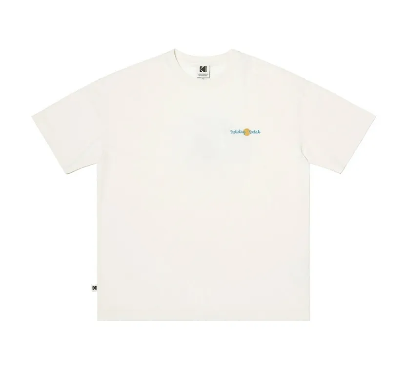 KODAK  |Unisex Street Style Plain Short Sleeves Logo T-Shirts