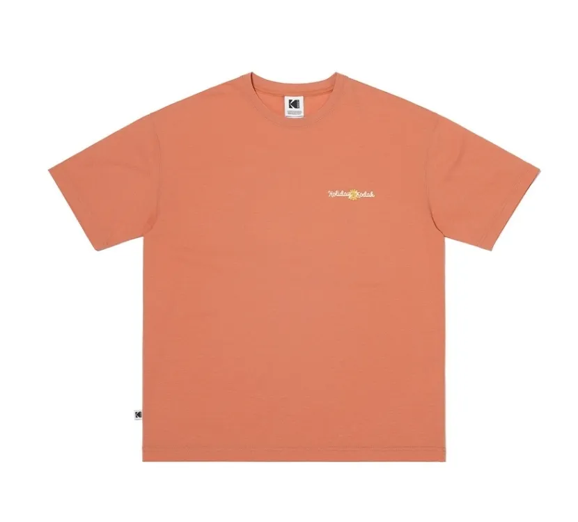 KODAK  |Unisex Street Style Plain Short Sleeves Logo T-Shirts