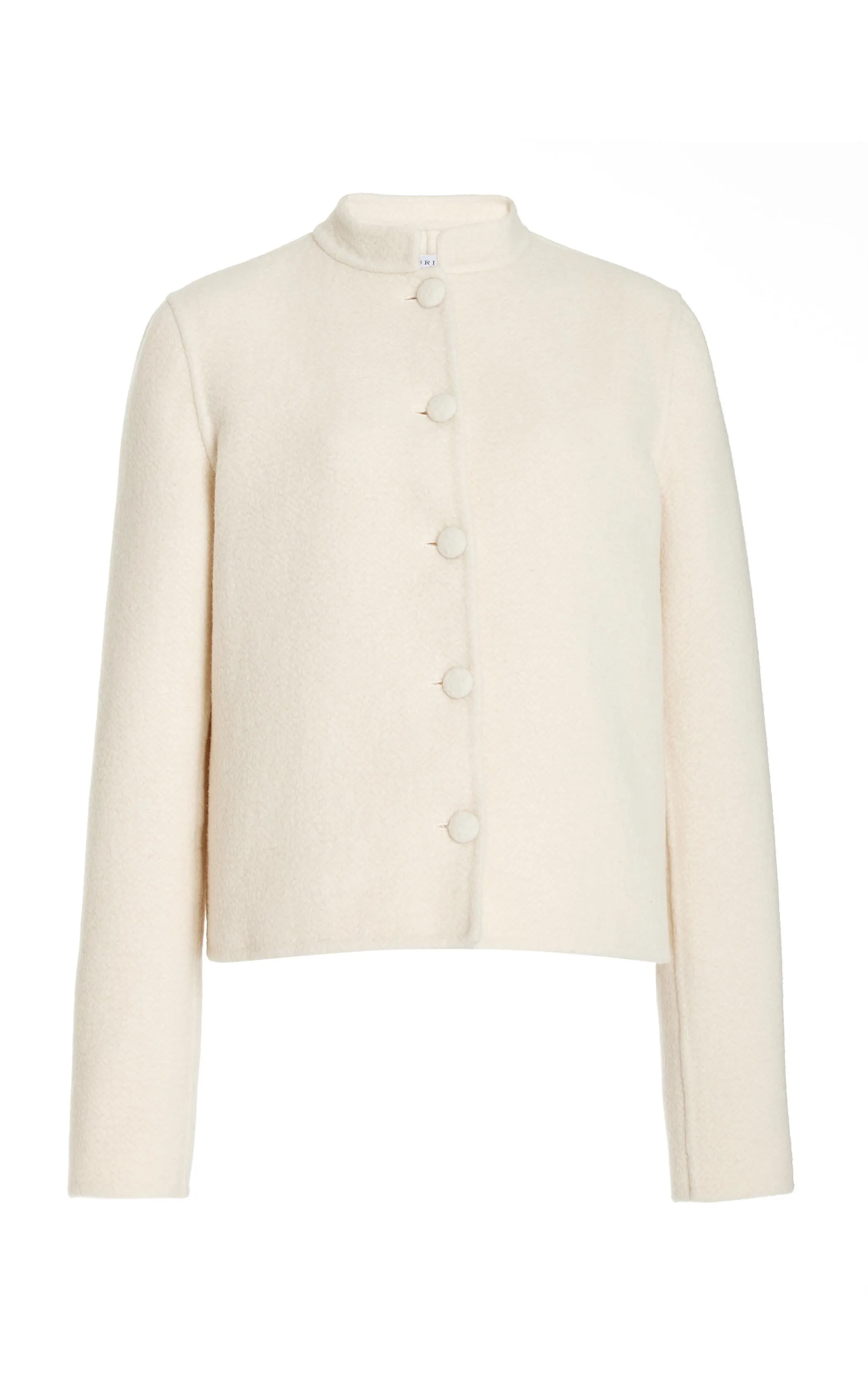 Larrington Jacket in Ivory Double-Face Recycled Cashmere Felt