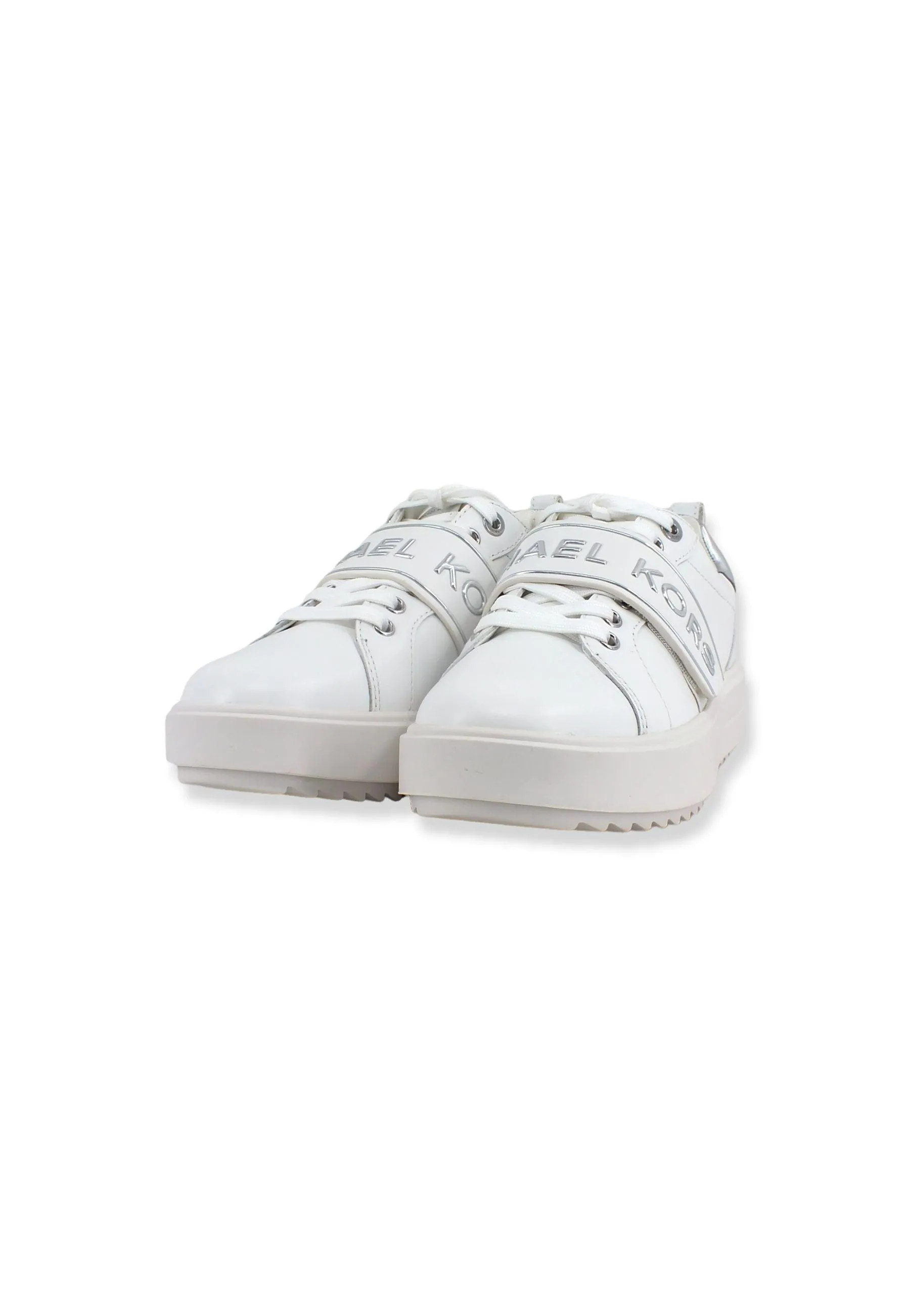 MICHAEL KORS Emmett Strap Sneaker Donna Optic White 43T2ETFS4L