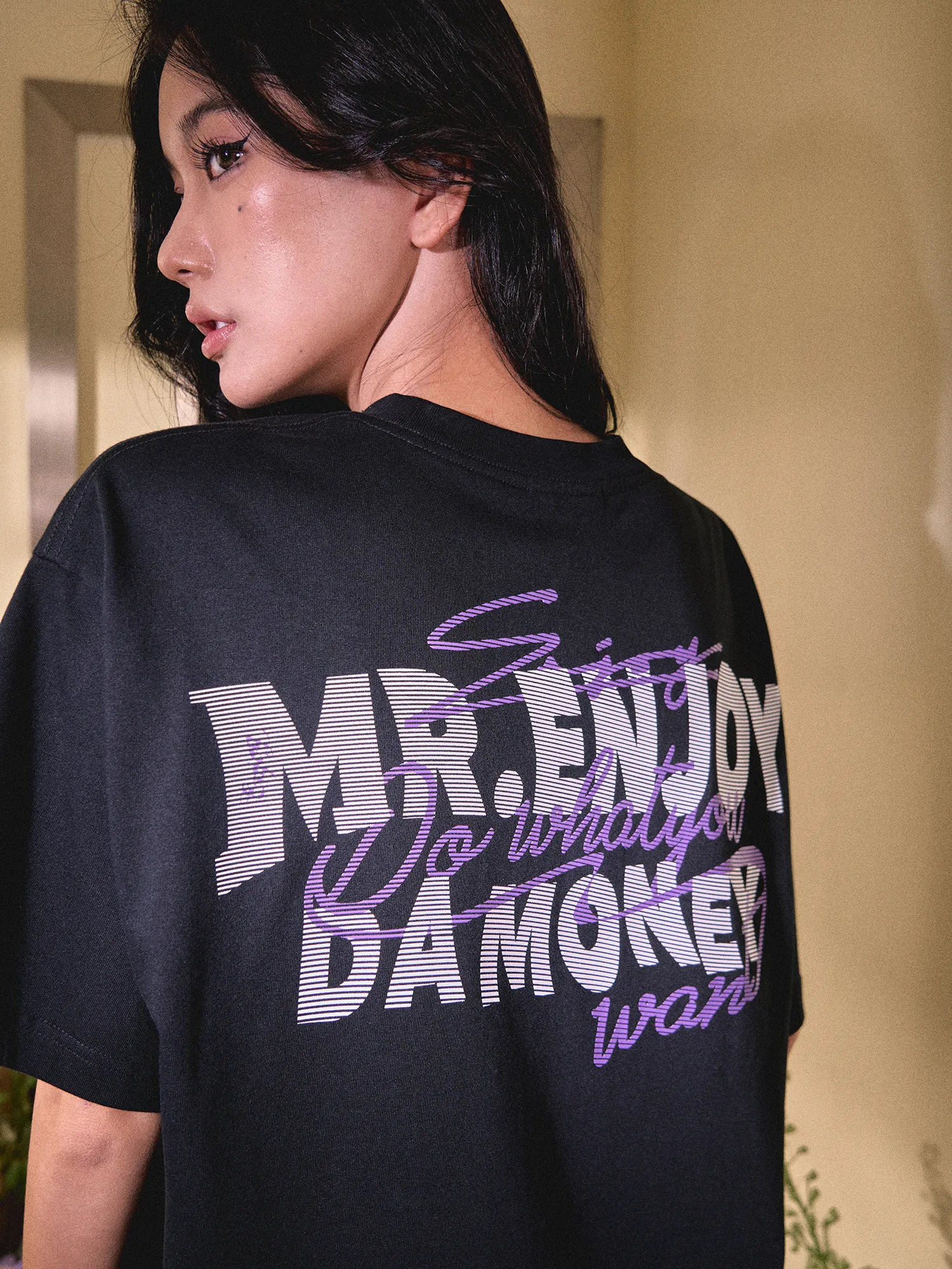 MR. ENJOY DA MONEY  |Unisex Street Style Cotton Short Sleeves T-Shirts