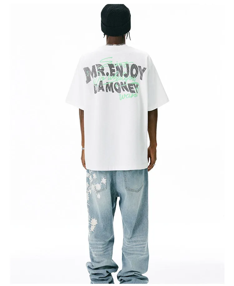 MR. ENJOY DA MONEY  |Unisex Street Style Cotton Short Sleeves T-Shirts