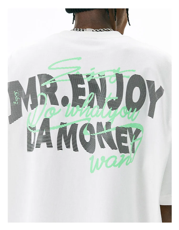 MR. ENJOY DA MONEY  |Unisex Street Style Cotton Short Sleeves T-Shirts