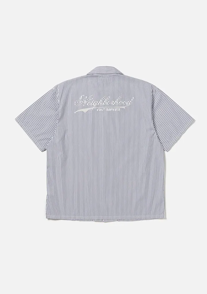 NEIGHBORHOOD  |Stripes Street Style Cotton Short Sleeves Logo Shirts