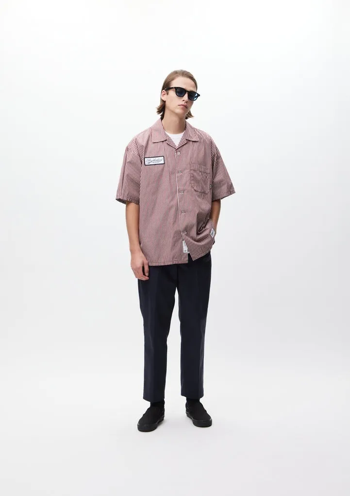 NEIGHBORHOOD  |Stripes Street Style Cotton Short Sleeves Logo Shirts