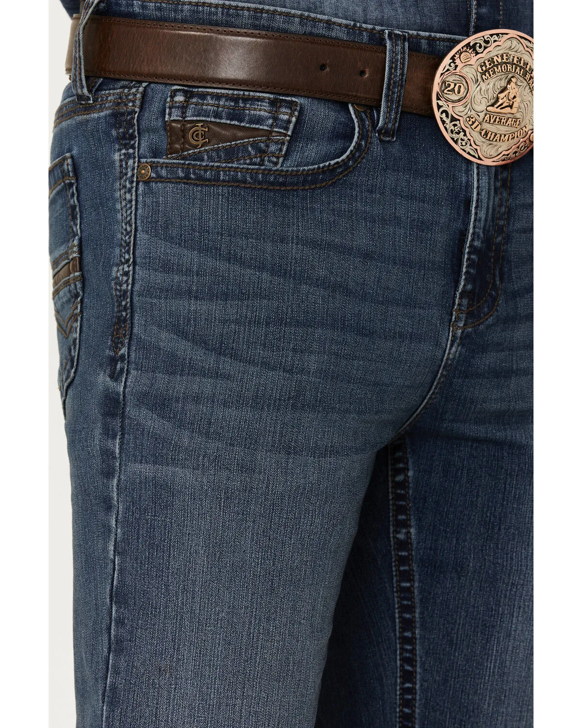 Product Name:  RANK 45® Men's Shotgun Wash Stackable Slim Straight Stretch Performance Jeans