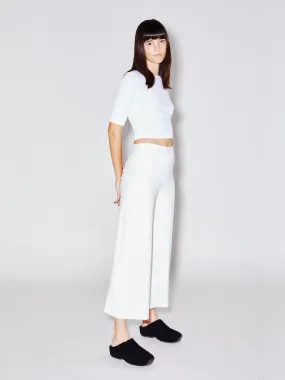 Pull On Cropped Straight Pant