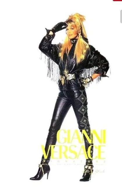 Rare GIANNI VERSACE Fringe Leather Jacket