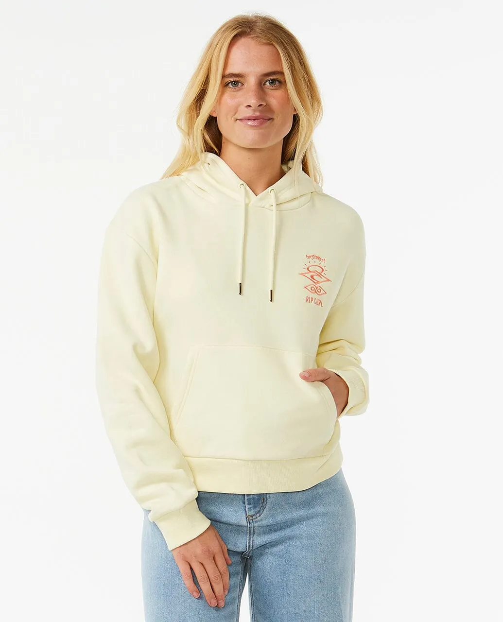 Search Icon Relaxed Hoodie - Lemon Ice