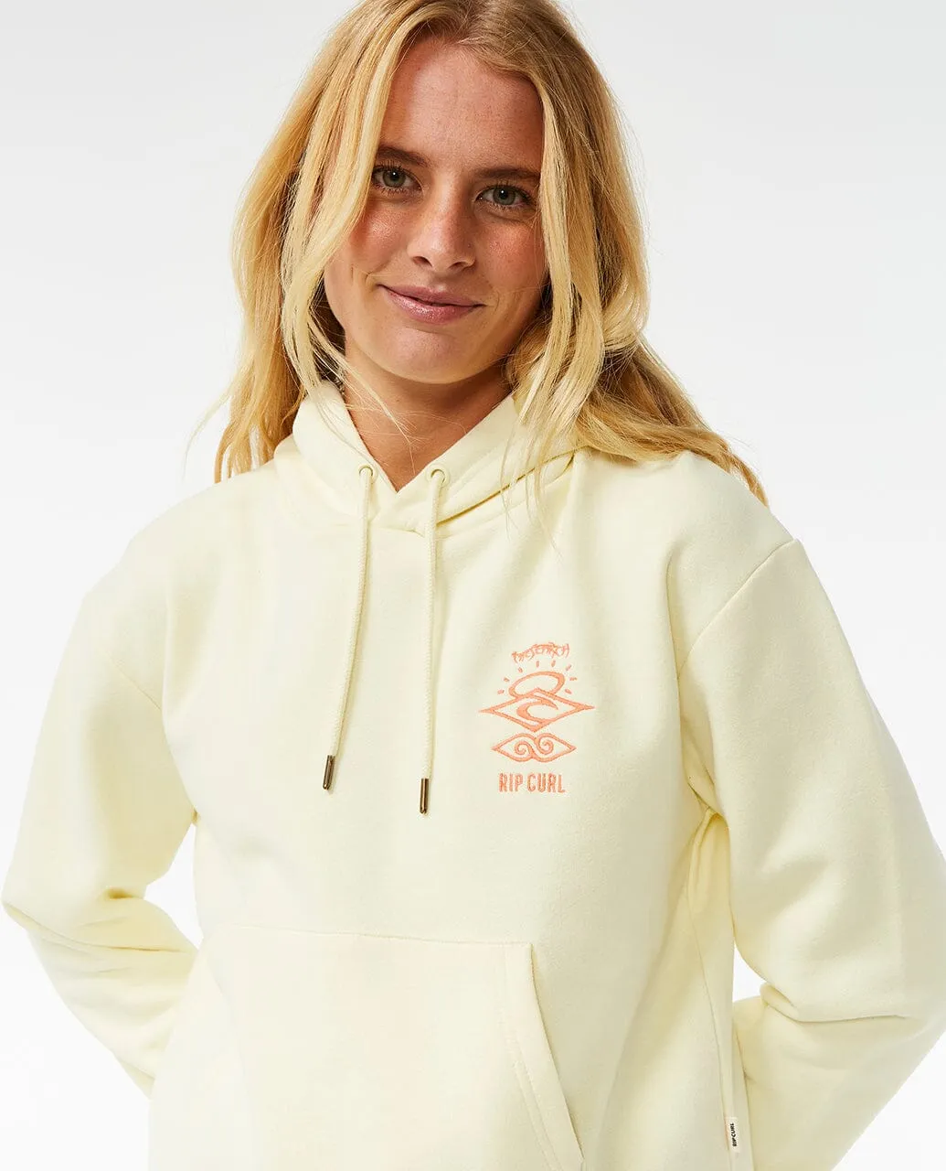 Search Icon Relaxed Hoodie - Lemon Ice