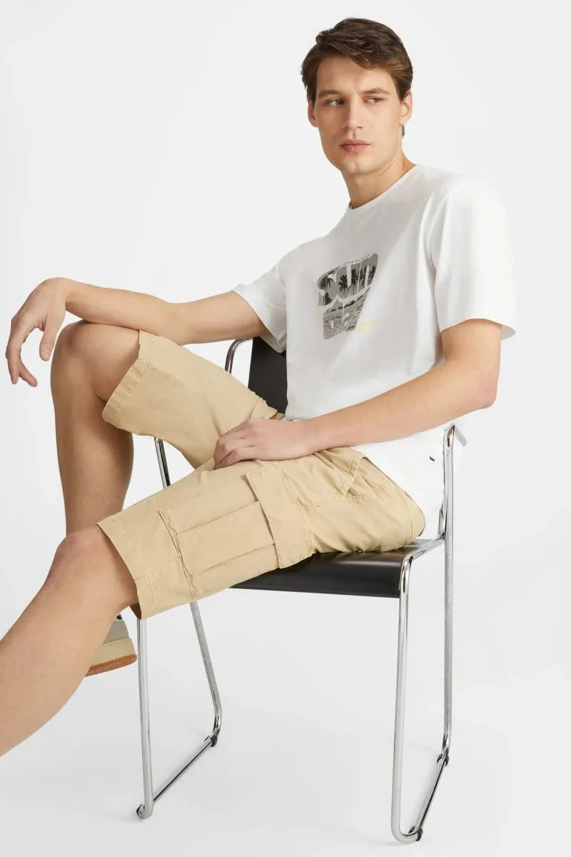 Shorts cargo uomo Beige