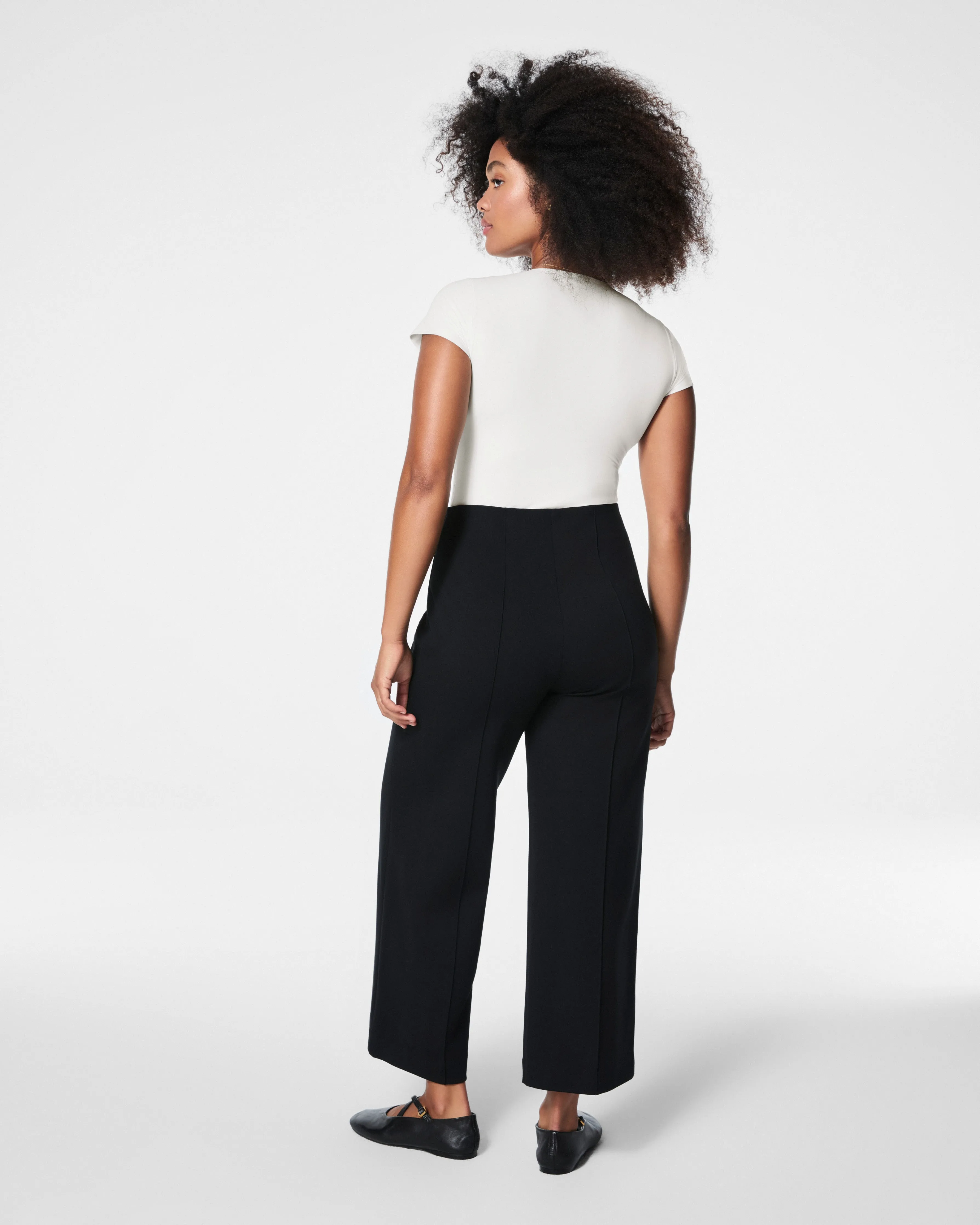 SPANXsmooth PerfectFit Ponte Cropped Wide Leg Pant