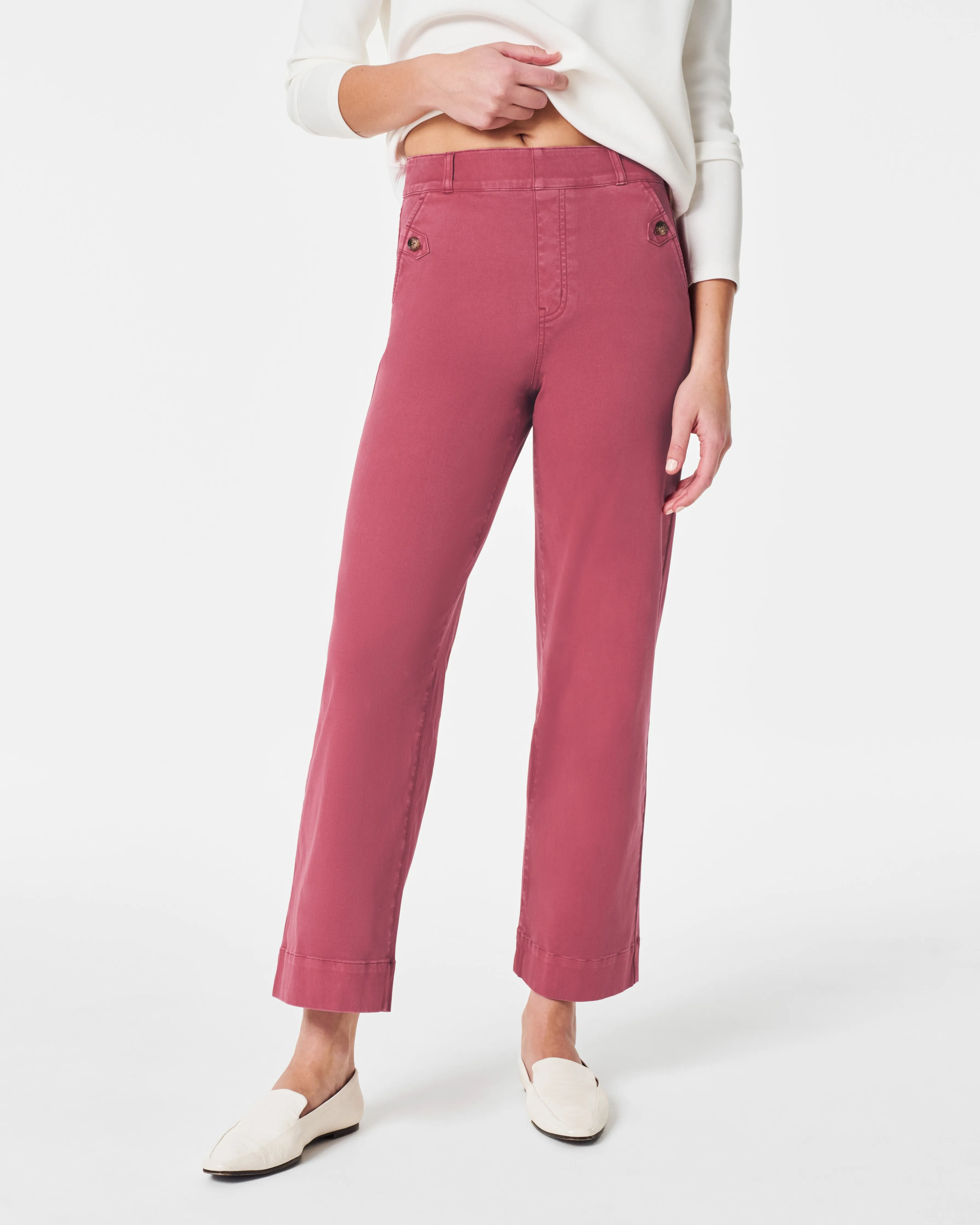 Stretch Twill Cropped Pant