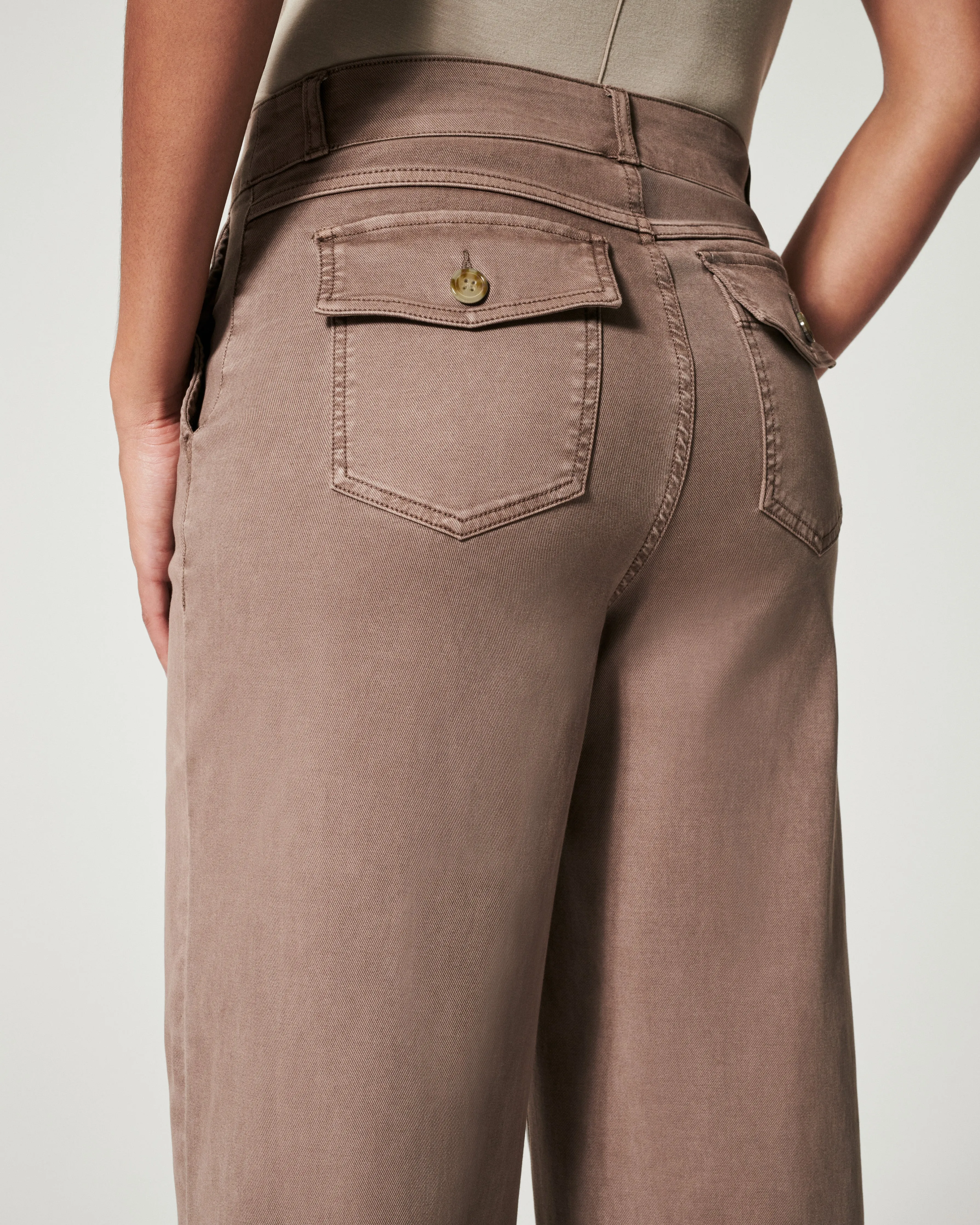 Stretch Twill Cropped Pant