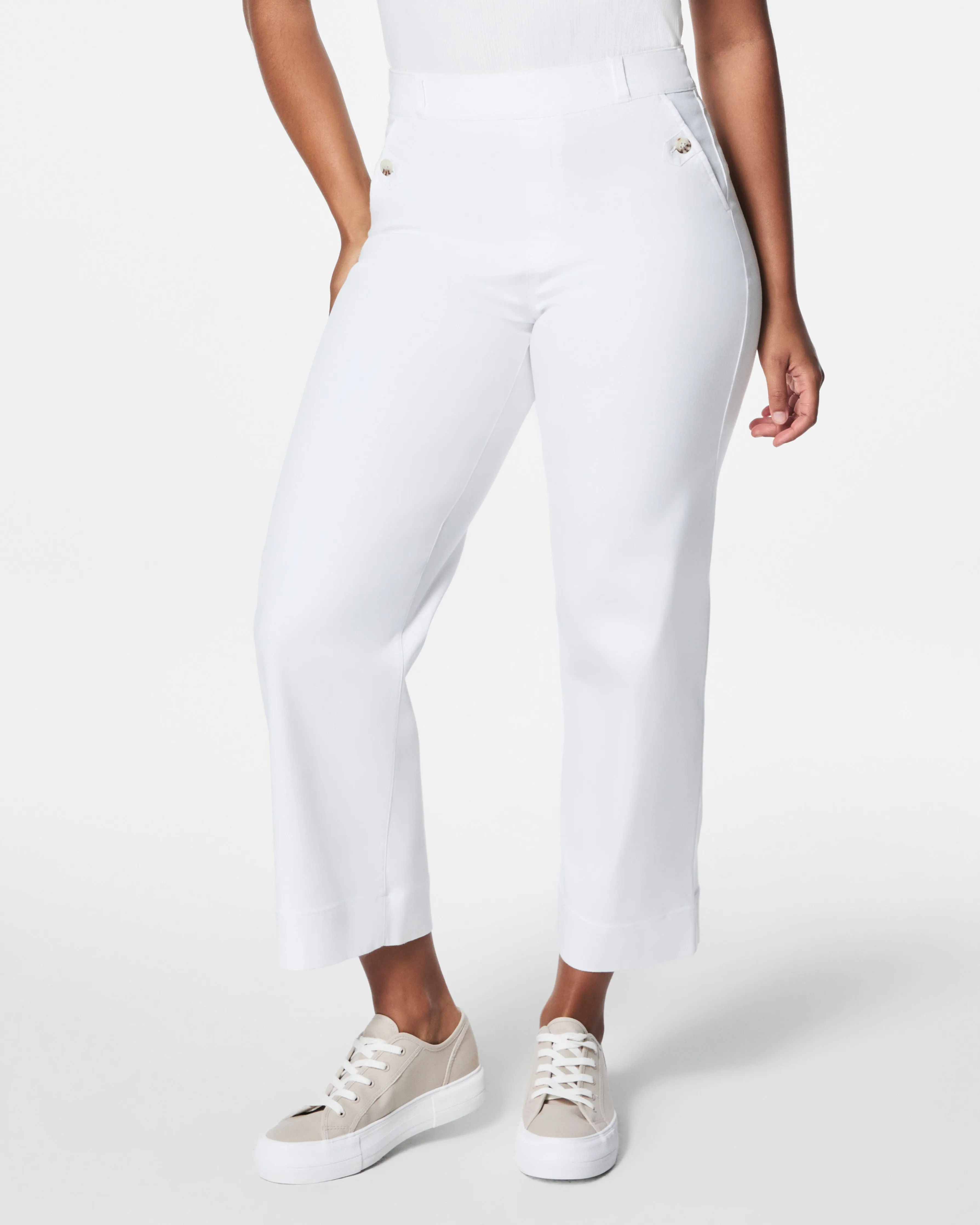 Stretch Twill Cropped Pant