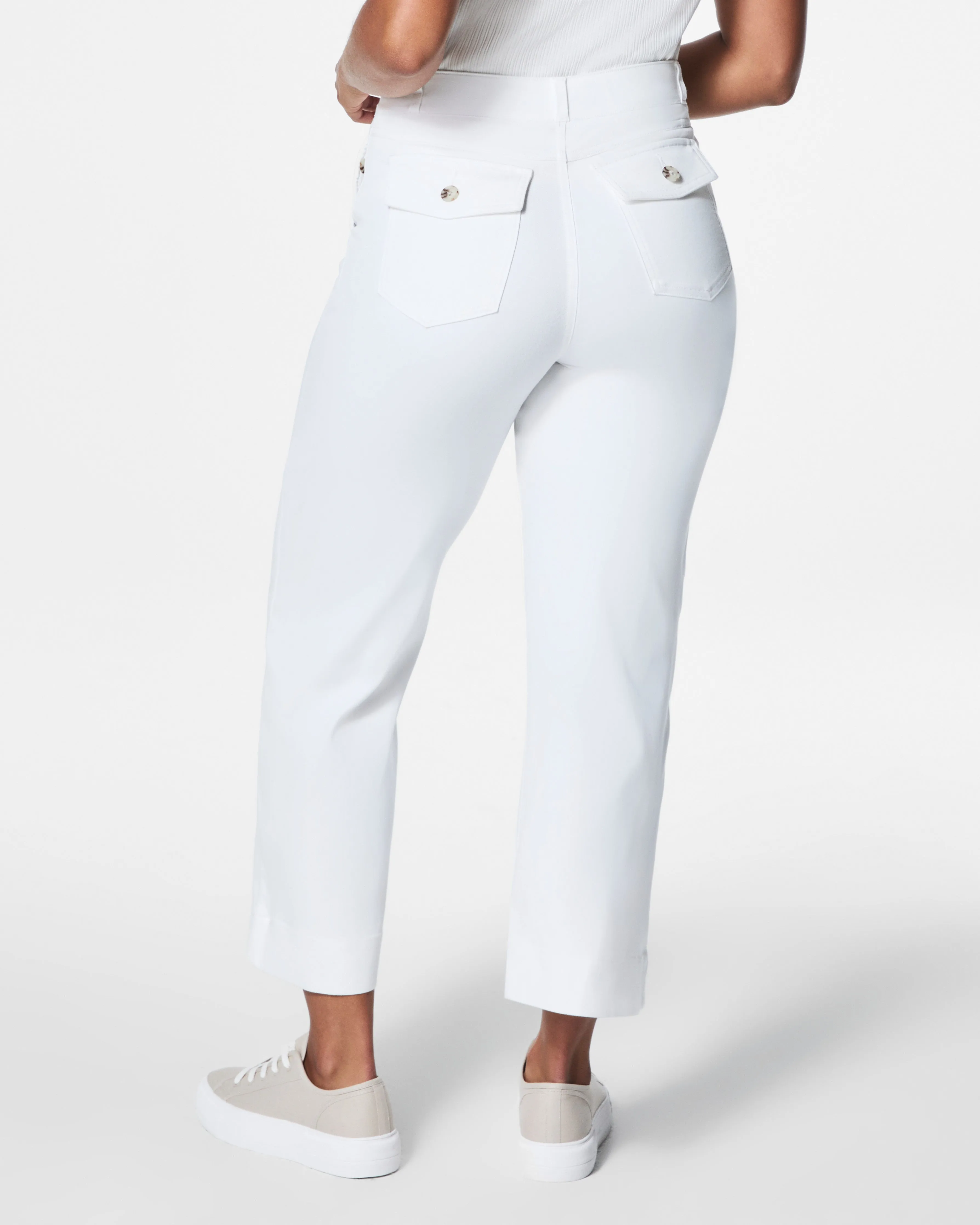 Stretch Twill Cropped Pant