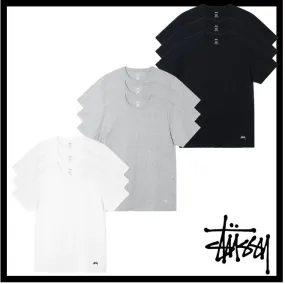 STUSSY  |Unisex Street Style Logo Skater Style T-Shirts