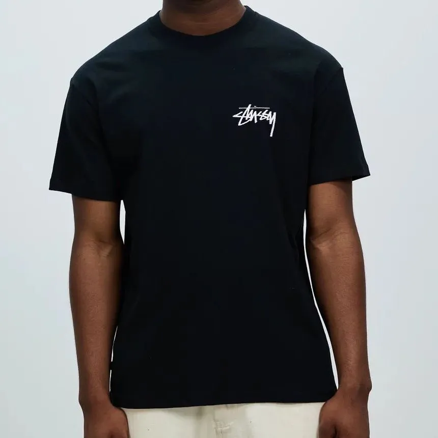 STUSSY  |Unisex Street Style Plain Cotton Logo Skater Style T-Shirts