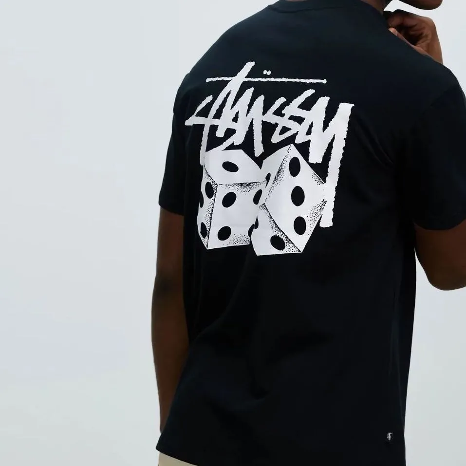 STUSSY  |Unisex Street Style Plain Cotton Logo Skater Style T-Shirts