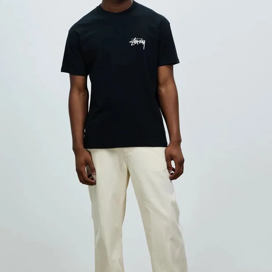 STUSSY  |Unisex Street Style Plain Cotton Logo Skater Style T-Shirts