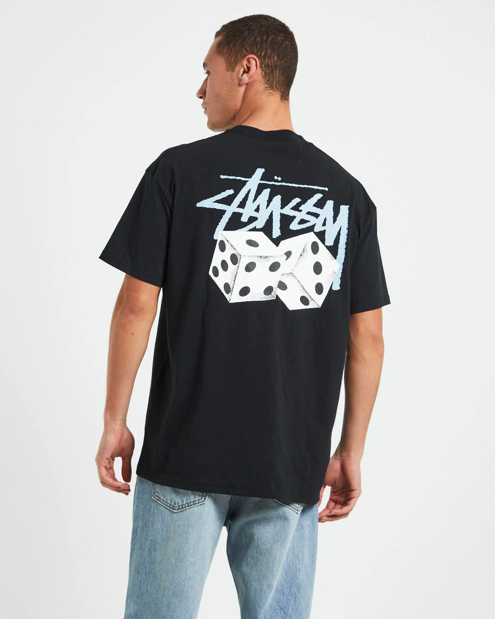 STUSSY  |Unisex Street Style Plain Cotton Logo Skater Style T-Shirts