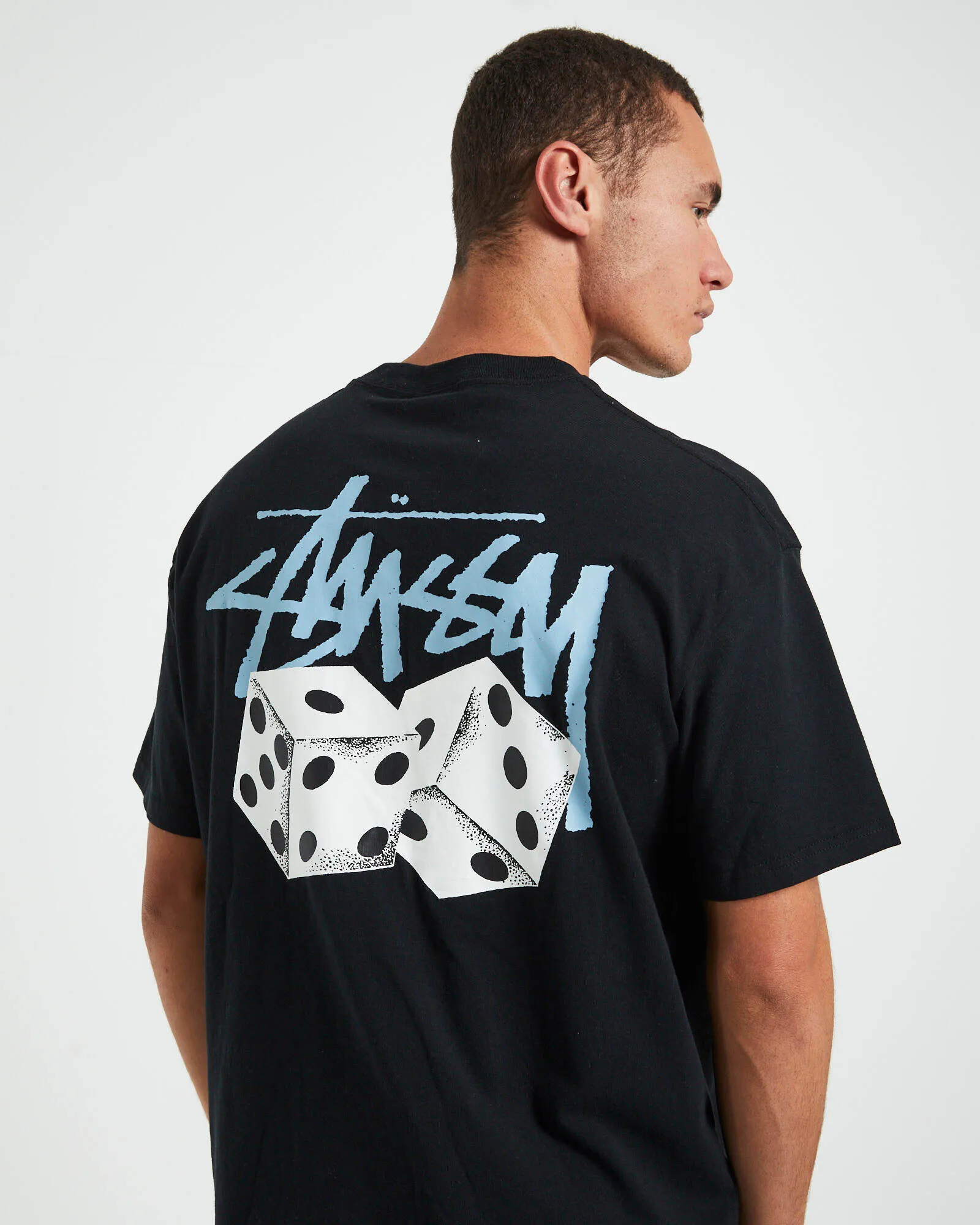 STUSSY  |Unisex Street Style Plain Cotton Logo Skater Style T-Shirts