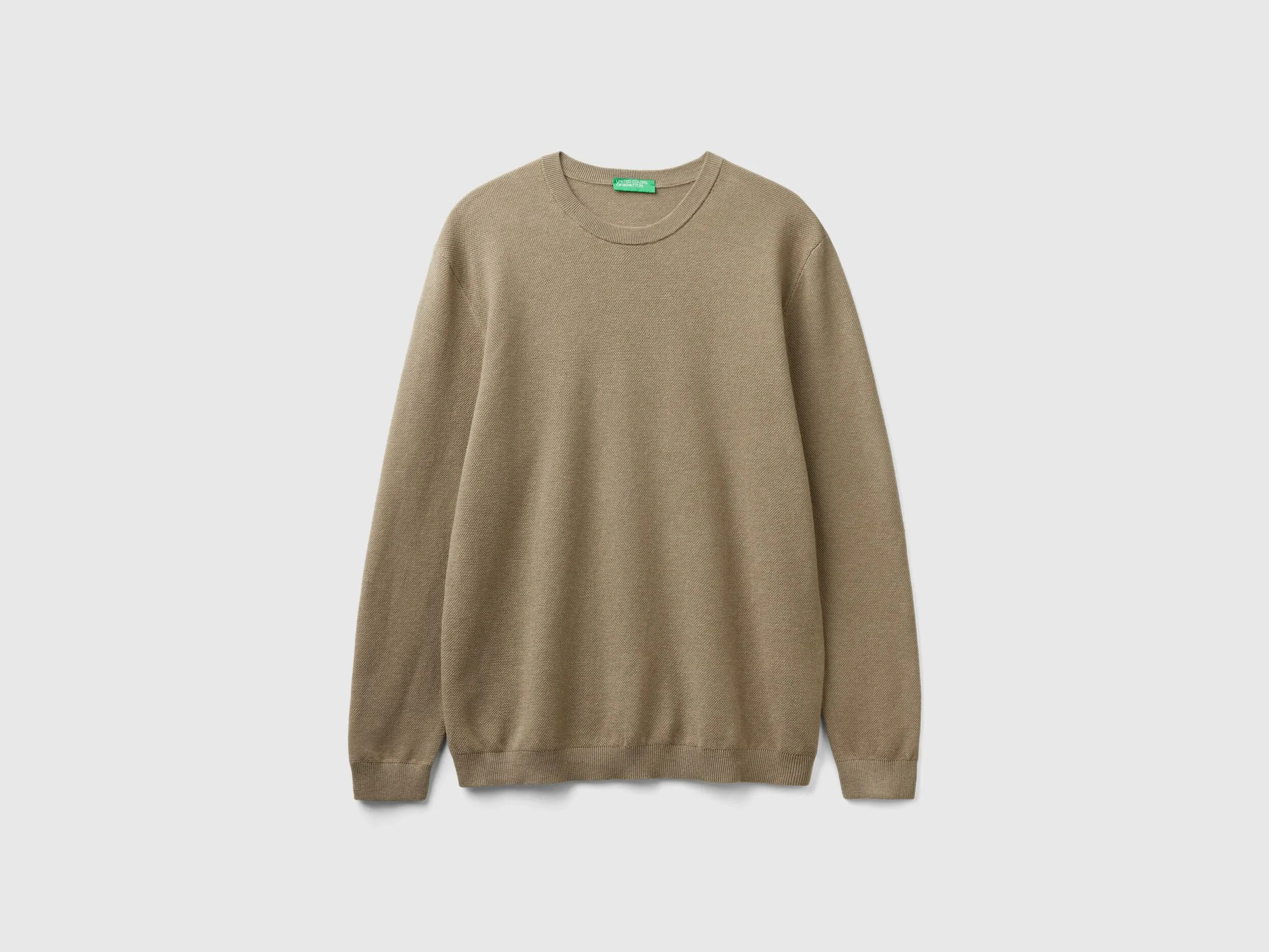 Sweater in cashmere blend - Light Green | Benetton