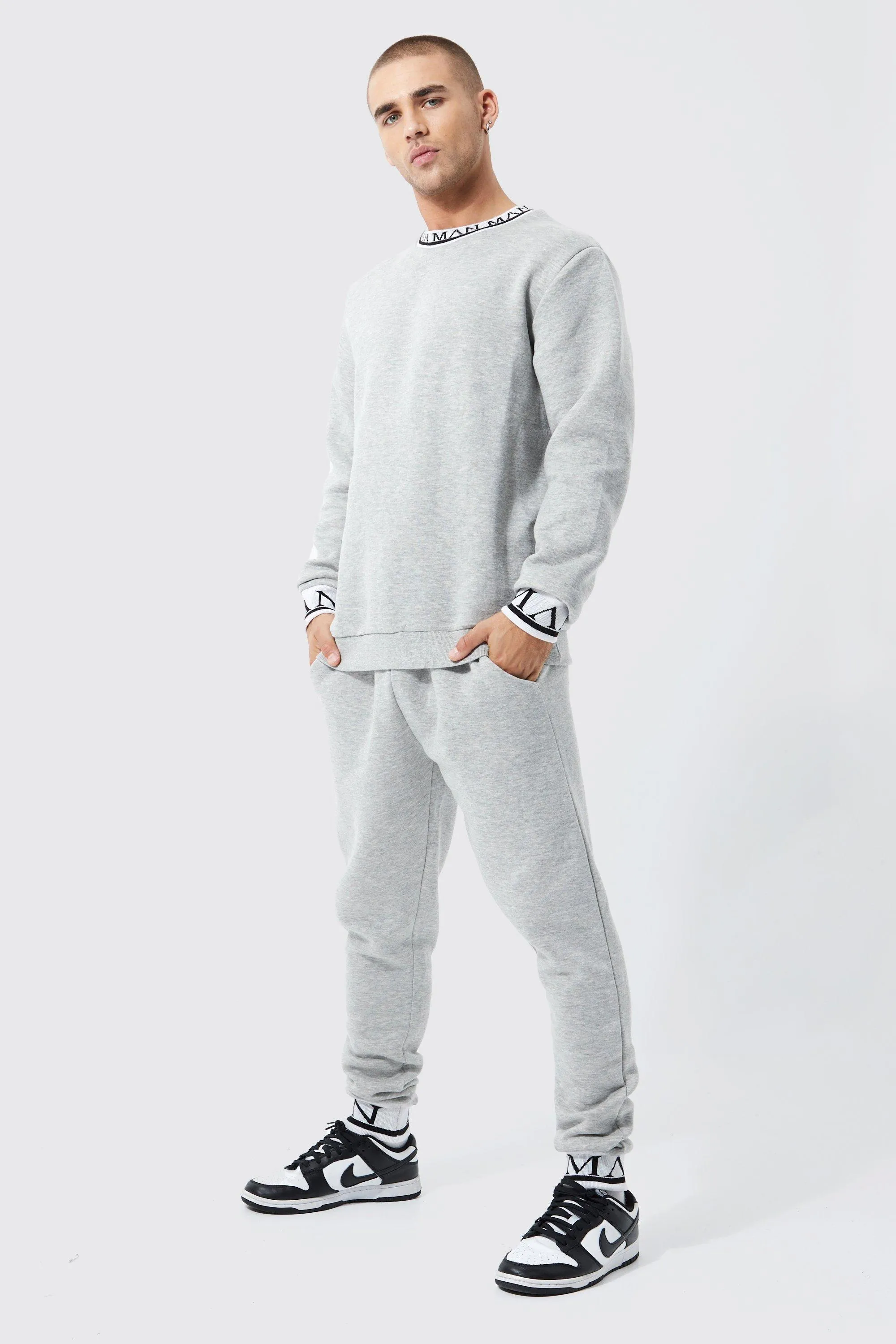 Sweater Tracksuit With Man Rib