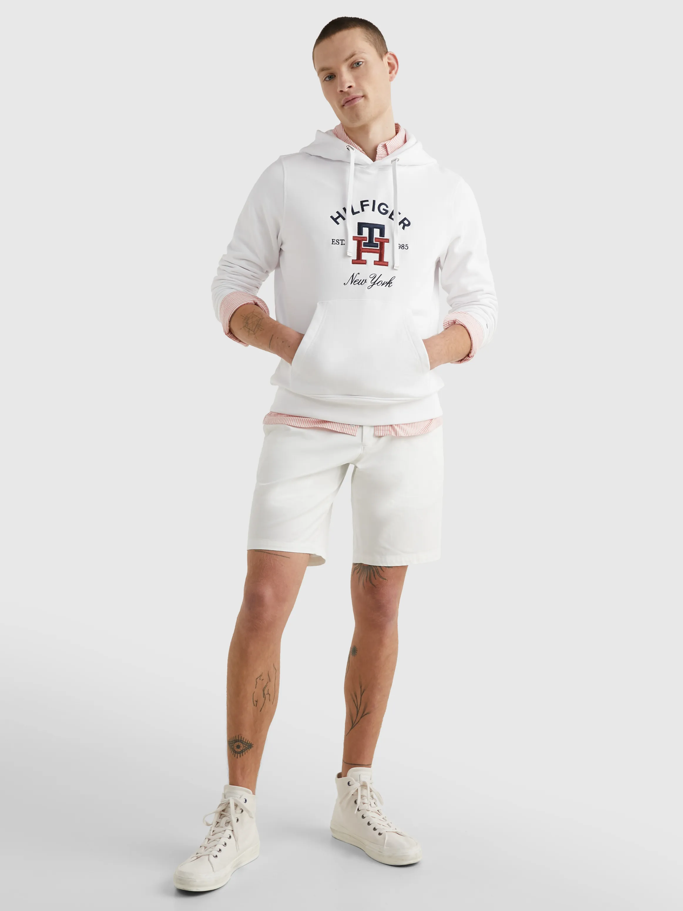 TH Monogram Embroidery Hoodie | Sweatshirts & Hoodies | Tommy Hilfiger