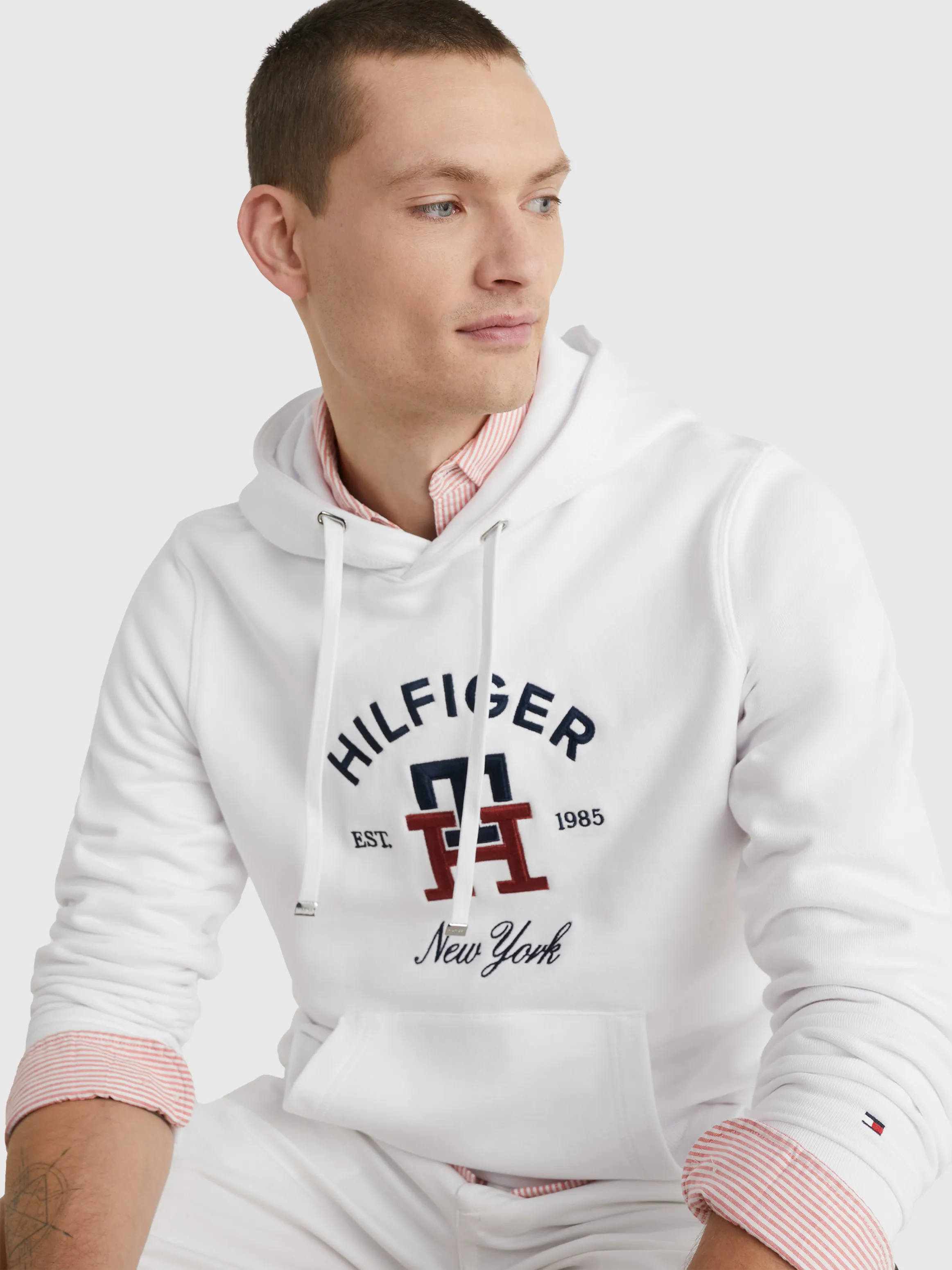 TH Monogram Embroidery Hoodie | Sweatshirts & Hoodies | Tommy Hilfiger