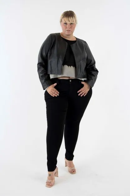 The Barre Leather Jacket in Black