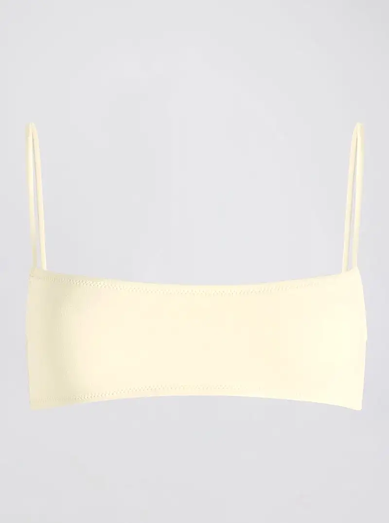 The Daniela Bikini Top in Ecru