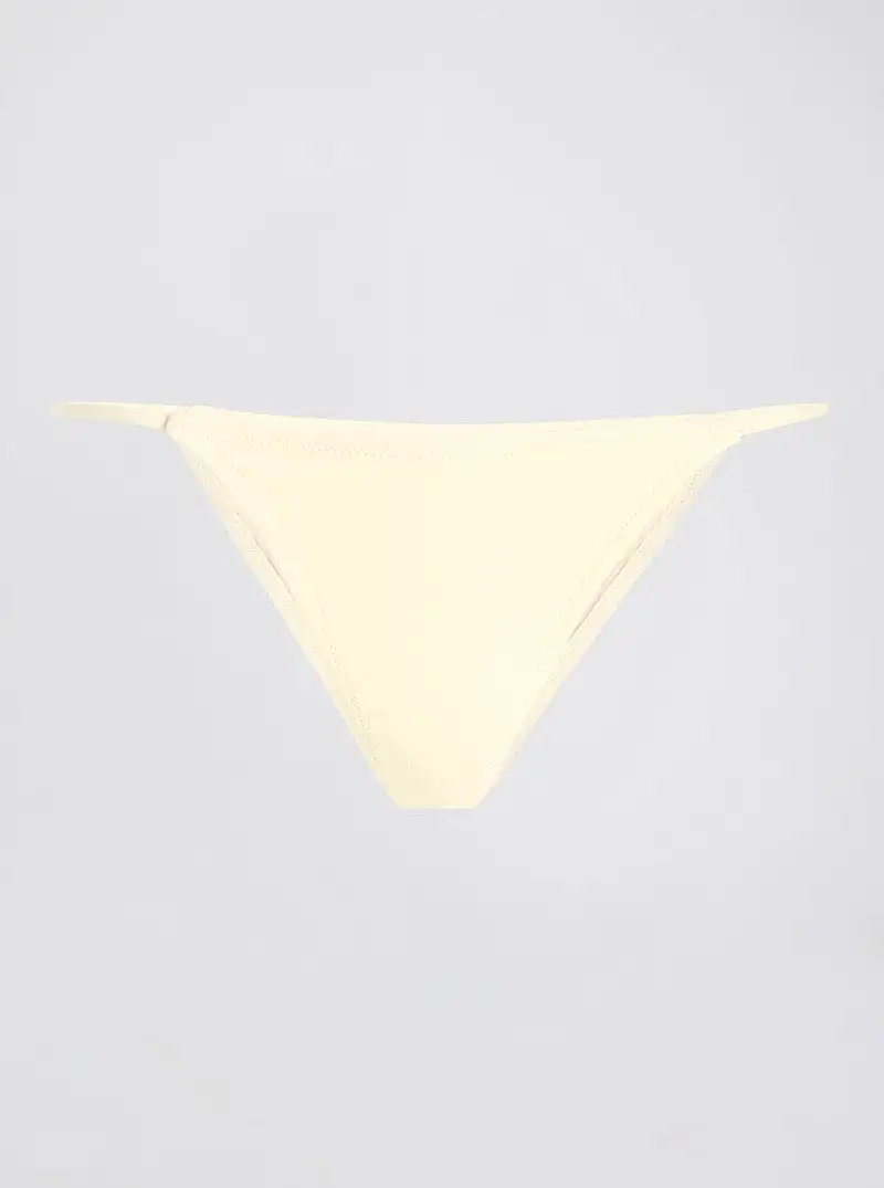 The Lolita Bikini Bottom in Ecru