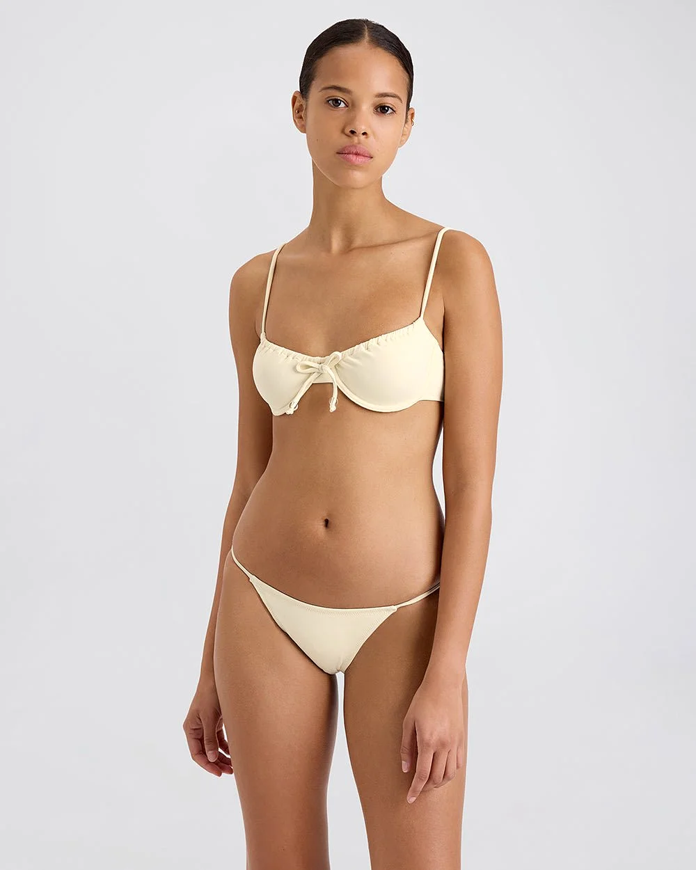 The Lolita Bikini Bottom in Ecru