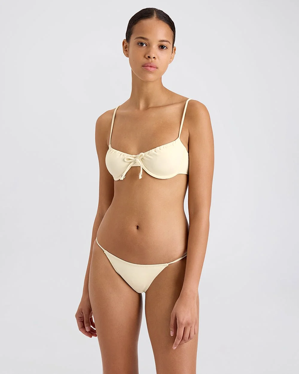 The Lolita Bikini Top in Ecru