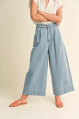 The Marcie Wide Leg Cropped Pant