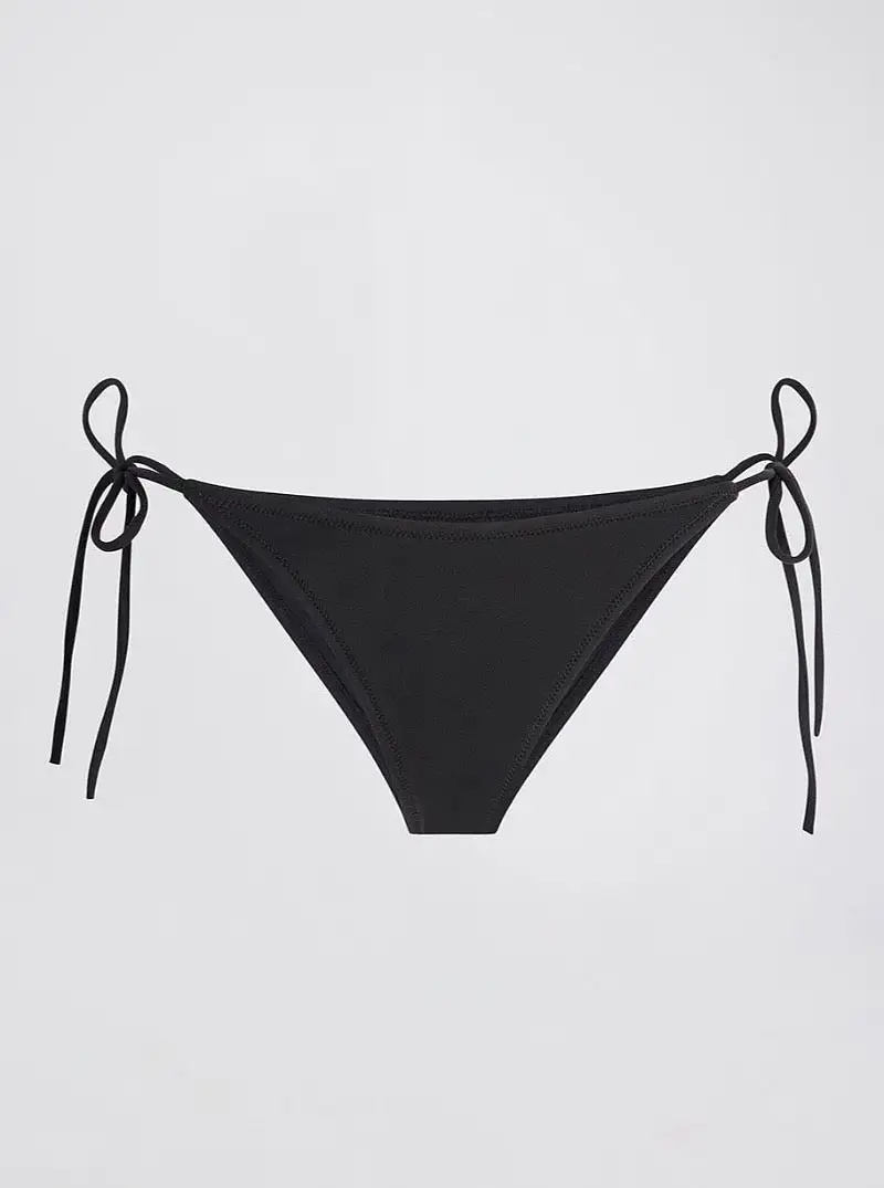 The Yasmeen Bikini Bottom in Noir