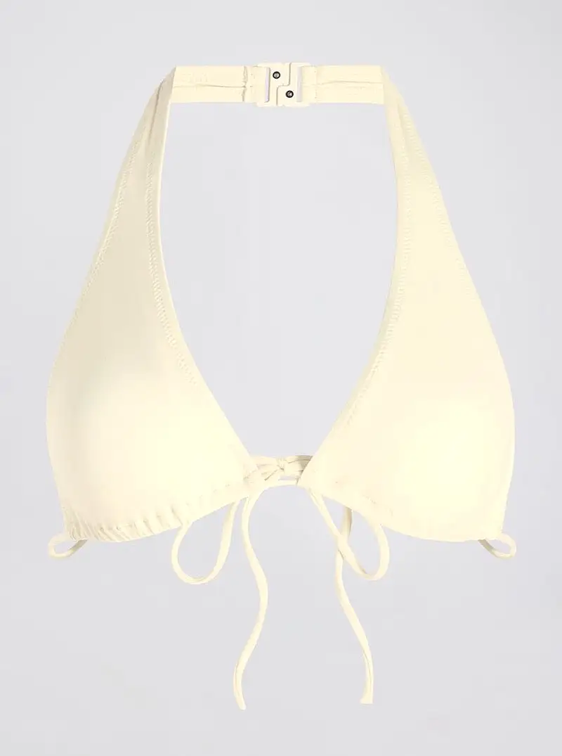 The Yasmeen Bikini Top in Ecru