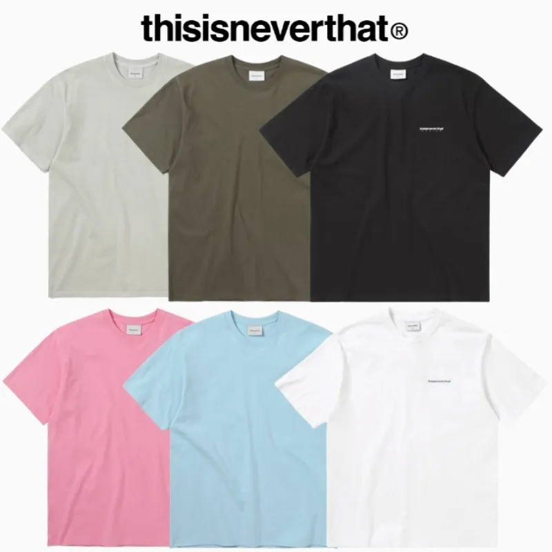 thisisneverthat  |Unisex Street Style U-Neck Plain Short Sleeves Logo T-Shirts